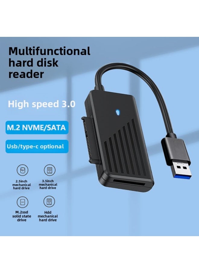 Generic - SATA To USB3.0 Easy Drive Line 2.5/3.5 "Adapter M.2 NGFF Solid State Reader-Capacity:Usb3.0 To Sata [applicable To 2.5inch ] (without Power Hole) - Image 1