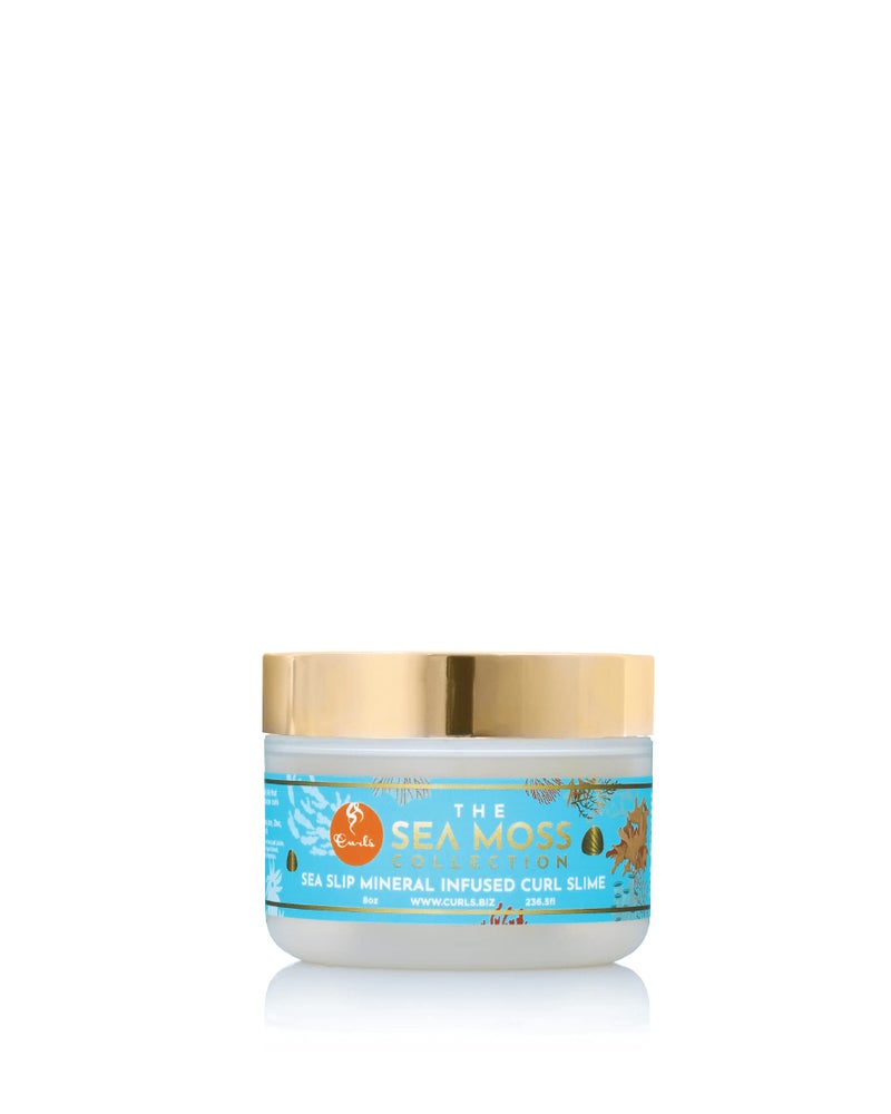 Curls Sea Moss Mineral Infused Slime Hair Jelly - Promotes Healthy Growth, Protects from Styling Damage, Delivers Shiny, Defined, Hydrated Hair - 8oz, 1 Count - Image 1