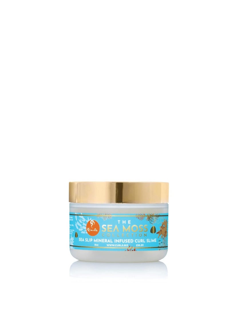 Curls Curls Sea Moss Mineral Infused Slime Hair Jelly - Promotes Healthy Growth, Protects from Styling Damage, Delivers Shiny, Defined, Hydrated Hair - 8oz, 1 Count  - Image 1