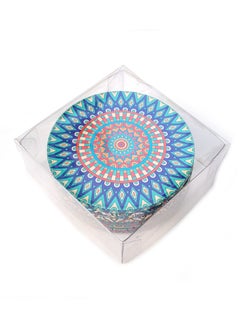 Alwan 6-Piece Ottoman Motifs Ceramic Coaster Set Multicolour 9cm  - Image 5