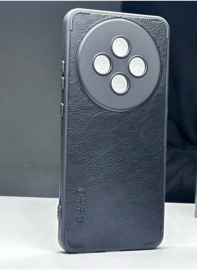 Generic - Black Leather Case for Oppo 12F with Black Frame is a case specially designed to protect your device from scratches and shocks. - Image 1