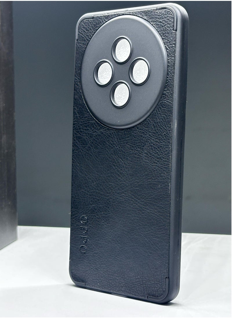 Generic - Black Leather Case for Oppo 12F with Black Frame is a case specially designed to protect your device from scratches and shocks. - Image 1