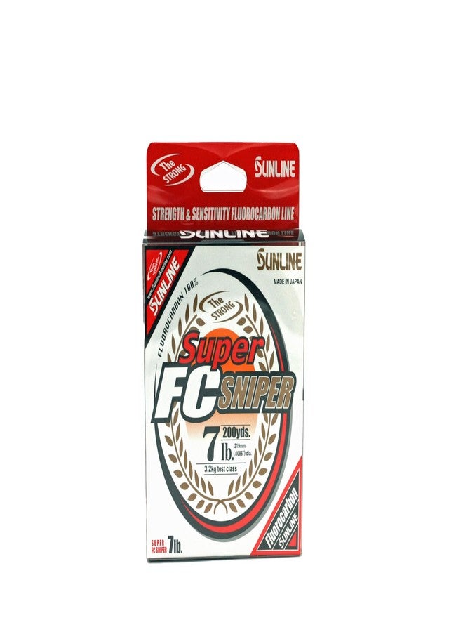 Sunline Super FC Sniper Fluorocarbon Fishing Line, 7 Pound 200 Yards, Natural Clear