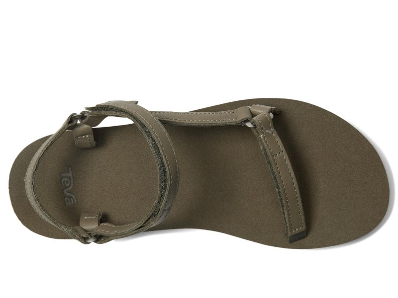 Teva Women's Original Universal Slim Lea Sport Sandal, Burnt Olive, 7 - Image 2