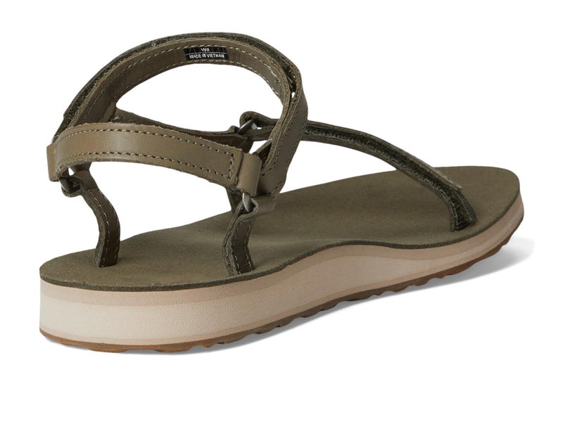 Teva Women's Original Universal Slim Lea Sport Sandal, Burnt Olive, 7 - Image 5