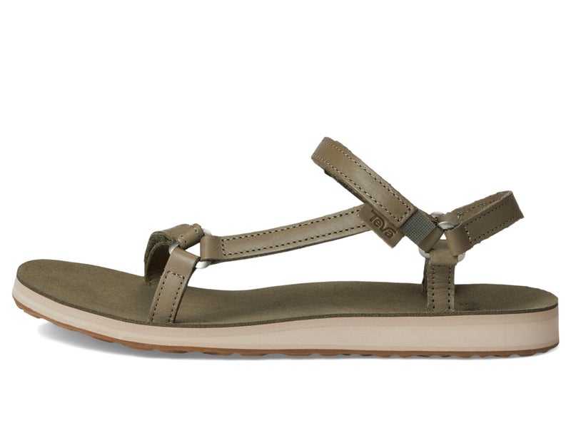 Teva Women's Original Universal Slim Lea Sport Sandal, Burnt Olive, 7 - Image 4