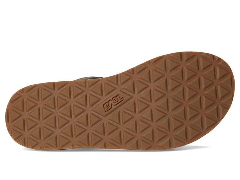Teva Women's Original Universal Slim Lea Sport Sandal, Burnt Olive, 7 - Image 3
