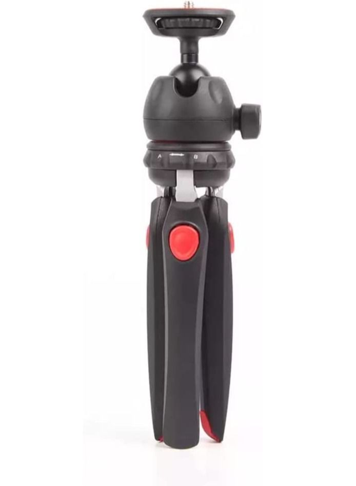 LEDIN Top Mini Portable Fold-able Extendable Tripod Stand for Mobile Phones and DSLR with Universal Mobile Phone Holder Convenient Telescopic Mini Tripod Table(MT-35)  - Image 1