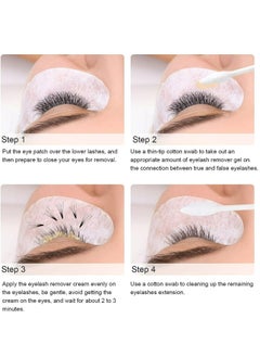 FUNMIX Eyelash Adhesive Remover Cream, Eyelash Extension Remover,Portable Eyelashes Grafting Eyelash Extension Glue Remover Adhesive Gel Removing Cream  - Image 5