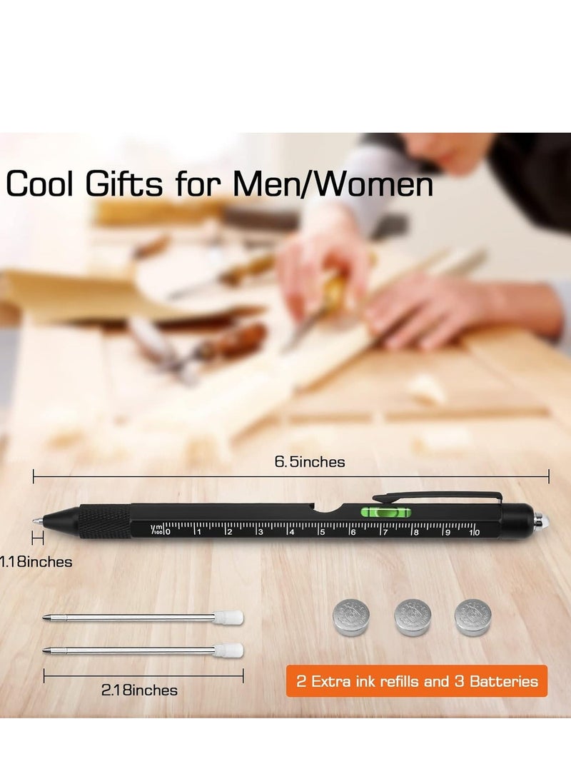 Gifts for Men, Christmas Stocking Stuffers for Men Dad Husband Adults, 9 in 1 Multitool Pen, Cool Tools Gadgets Birthday Present, Fathers Day Dad Gifts from Daughter Son - Image 1