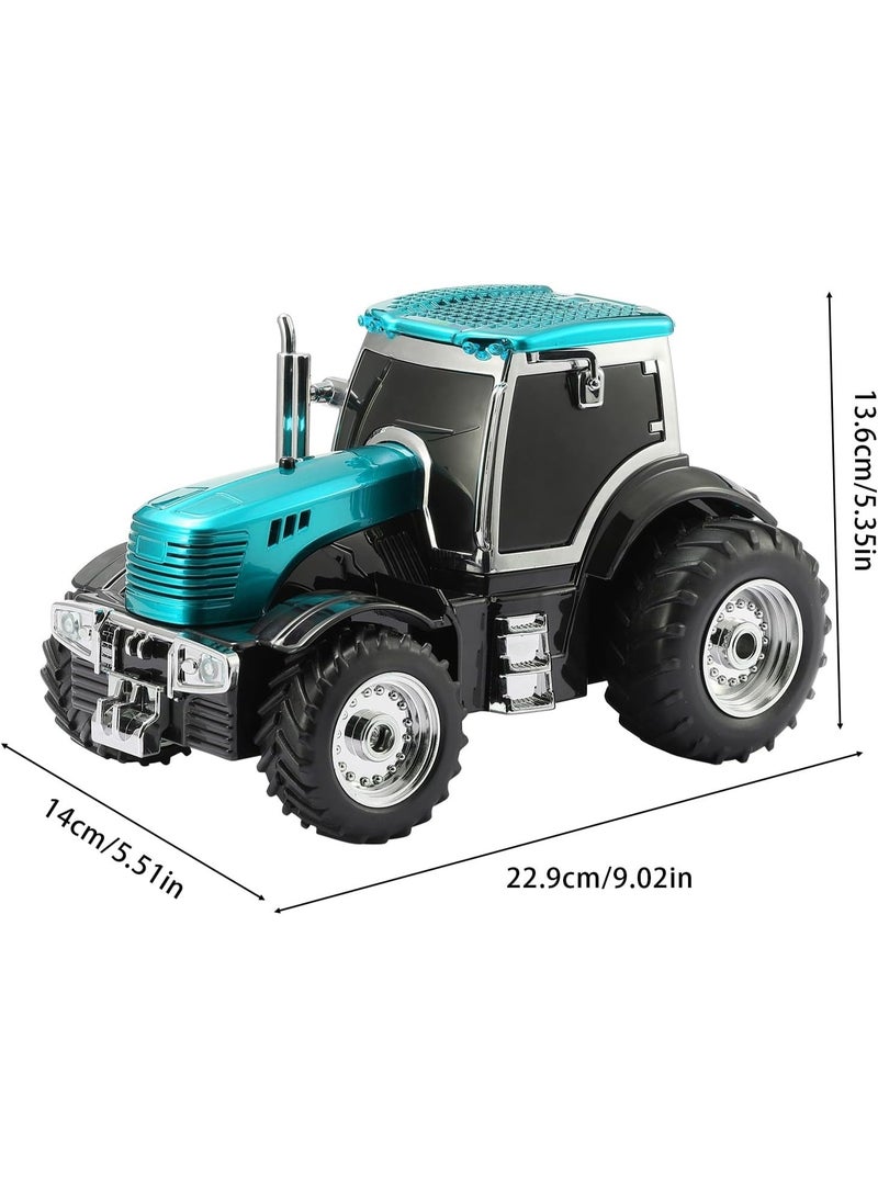 WSTER WS-560 Modern Tractor Bluetooth Wireless Speaker with HD Sound, TWS Stereo, LED Party Lights, FM Radio, USB/TF Card & Built-in Microphone – Surprise Gift (Green) - Image 3