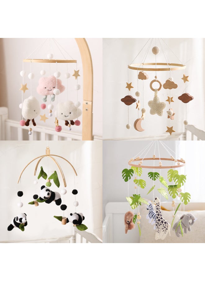 Generic - Hot Children's Bed Bell Hanging Ornaments Baby Crib Stroller Coax Sleep Soothing Rattle Bed Bell Toy-Colour:Bee Flower Bed Bell Yellow Bee - Image 1