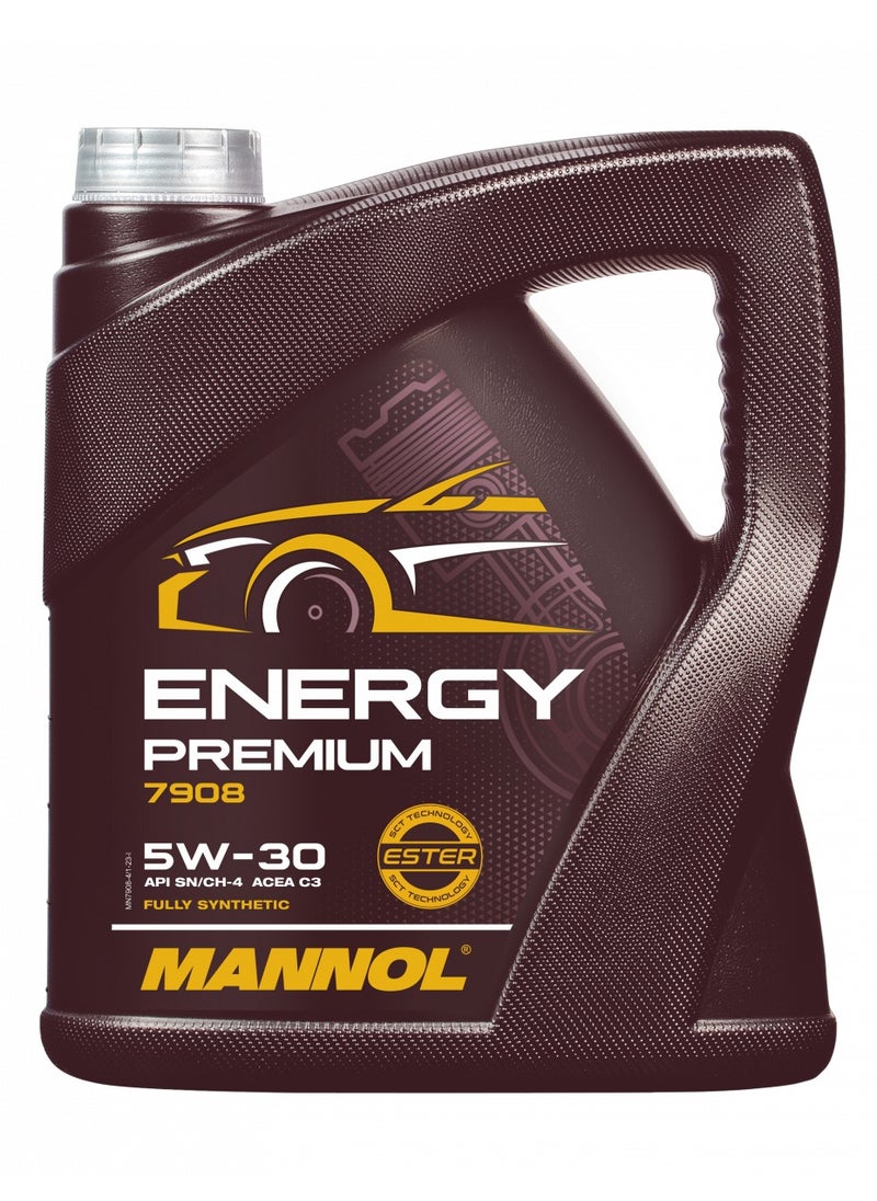MANNOL Mannol Energy Premium 5W-30 Engine Oil Fully Synthetic 4 Liters  - Image 1