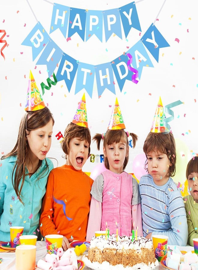 دوم ستار لافتة عيد ميلاد سعيد زرقاء من دومستار، لافتة عيد ميلاد سعيد، زينة جدارية/بابية، مناسبة لحفلات ذات طابع بحري، زينة معلقة لغرفة الأطفال - Image 4