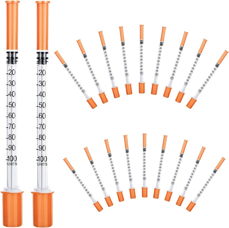 Daily use improved quality Pack of 10 1 ml Plastic Multi-Purpose Measuring Tools 29G 8 mm, Syringe with Scale Individually Packed, Plastic Tube Syringes for Liquid Separation, Dosage, Laboratory Accessories (10) Cross part assemble fit - Image 1