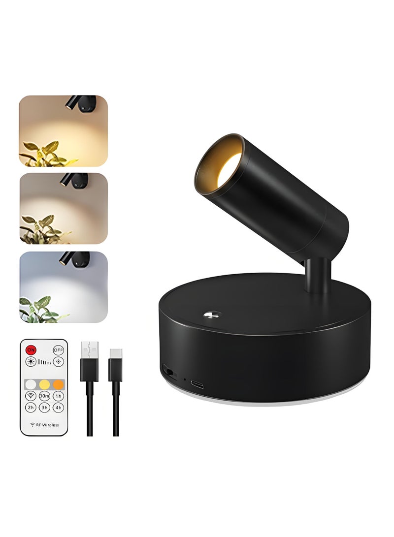 فوريول من الأضواء الكاشفة اللاسلكية الداخلية،  لمبات جداريه بالبطاريه 4000 mAh ،   اضاءه جداريه بدون كهرباء ثلاث درجات حرارة لونية ،  مزود بمؤقت وخاصية التحكم في شدة الإضاءة، اضاءات جداريه اضاءة شجر،  اضاءة لوحة جدارية - Image 1