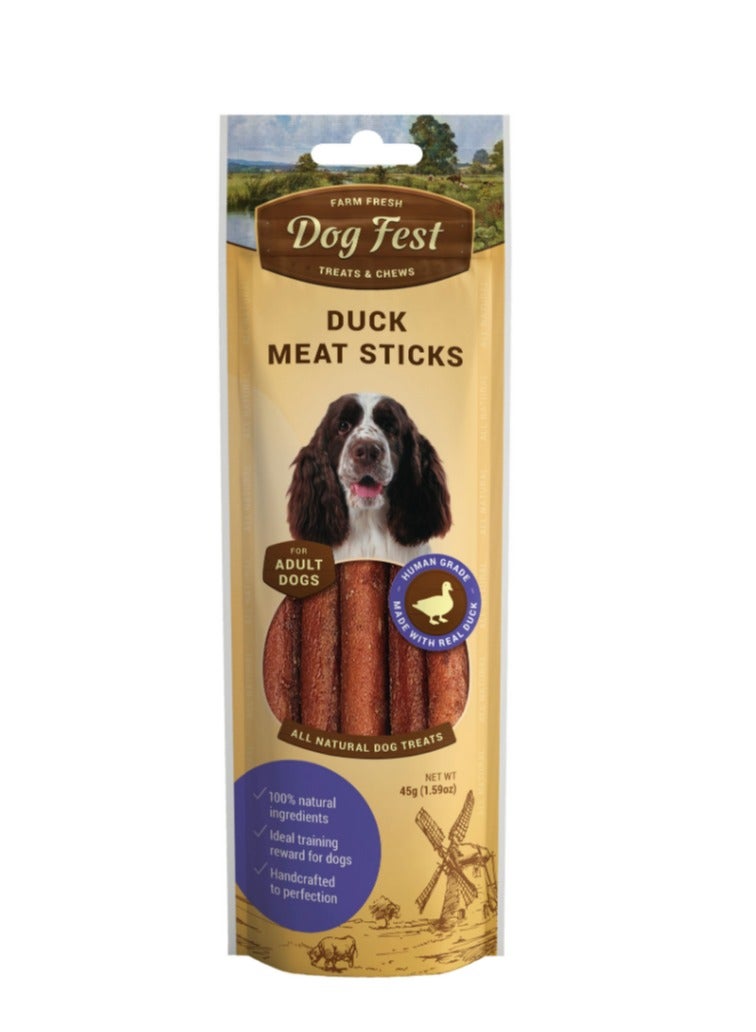 Dog Fest Duck Meat Sticks for Adult Dogs - 45g - Image 1