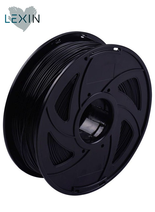 LEXIN PETG 3D Printer Filament Roll Black 1kg with 1.75mm Diameter  - Image 1