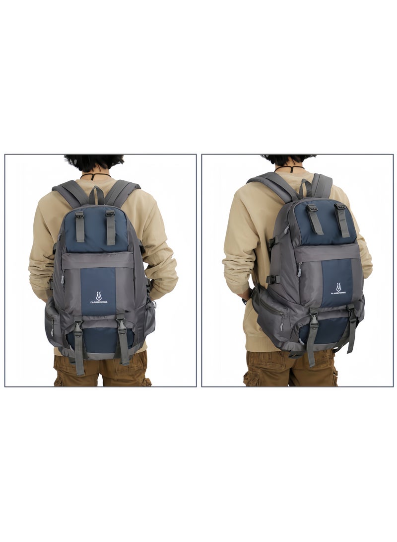 فليم هورس حقيبة تسلق الجبال الجديدة للرجال والنساء في الهواء الطلق حقيبة ظهر بسعة كبيرة 50 لترًا حقيبة ظهر مقاومة للماء - Image 3