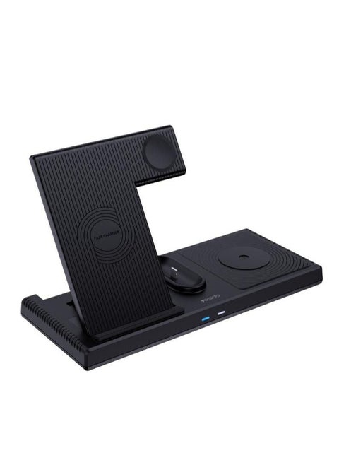 18W 4-in-1 Fast Charging Folding Wireless Adapter For Apple Devices - DS13