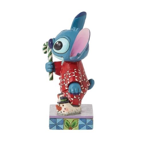 Enesco Disney Traditions Collection by Jim Shore Lilo Stitch Christmas Pajamas Figurine Stone Resin Hand Painted Crafted Collectible Stitch Christmas Disney Figurines Home Decor Statue 462 Inch - Image 3