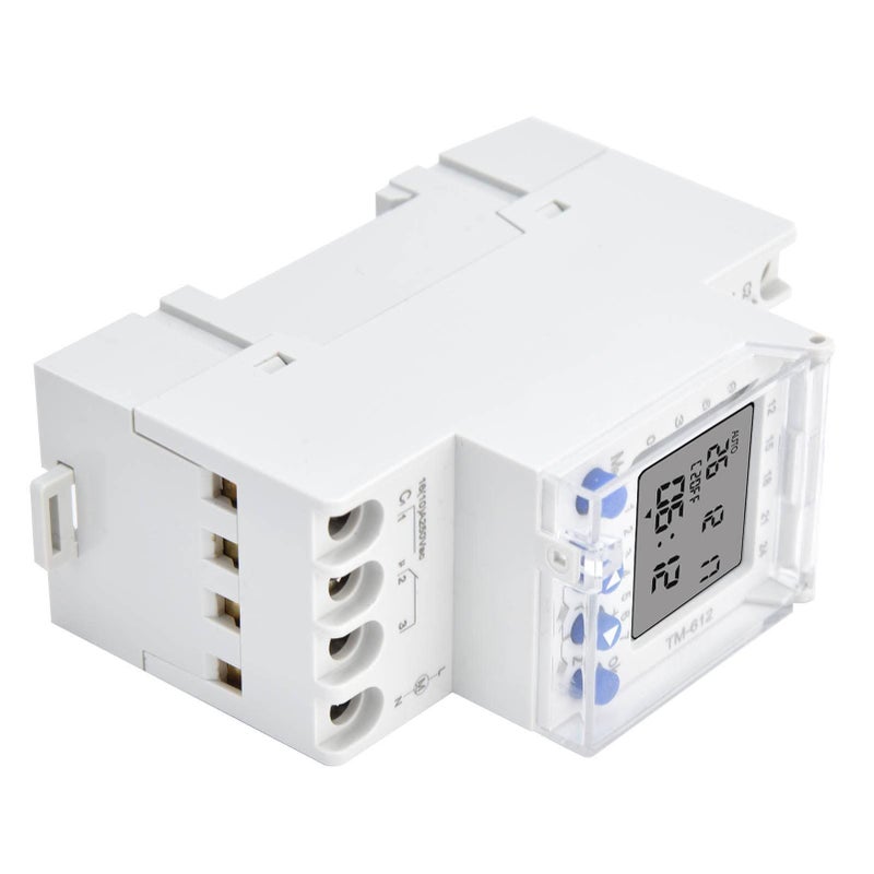 TM612 مؤقت ذكي لمفتاح الطاقة 44 برنامجًا 6 لغات شاشة LCD عرض 2 مخرج AC220V - Image 2