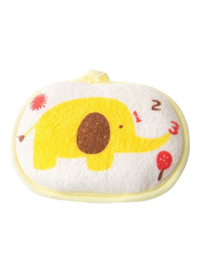 Elephant Printed Cotton Bath Brush Shower Sponge 