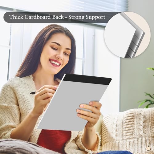 Nichela 6 Pack Legal Pads 8.5 x 11 Colored Note Pads 8.5 x 11 Pink Notepad Perforated Writing Pads 8.5 x 11 Lined Paper Pads of Paper Wide Ruled 30 Sheets Notebook To Do List for School, Office, Home - Image 4