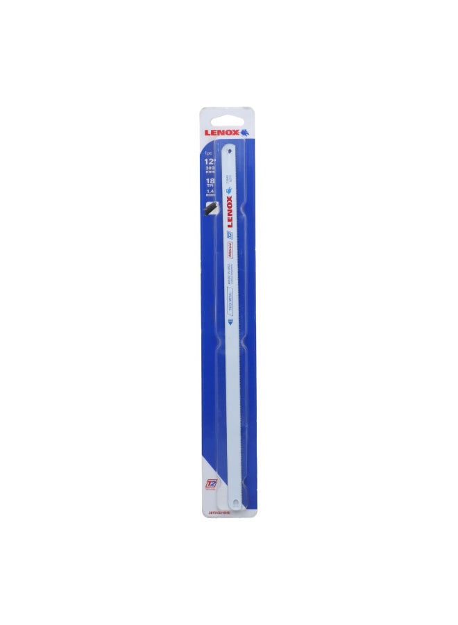 LENOX 18-TPI Shatter Resistant Bi Metal Hacksaw Blade White 12inch ‎20154-S218HE - Image 2