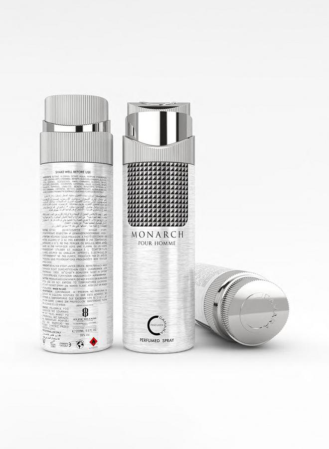 Camara Monarch Pour Homme Perfumed Spray, 200ml
