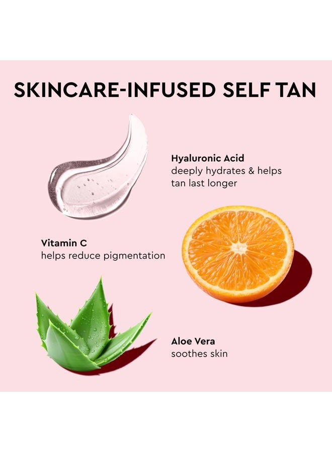 Tanologist موس تان ذاتي ملون - خفيف - تان سريع، يجف بسرعة وطويل الأمد - تم اختباره من قبل أطباء الجلد - موس تان مع حمض الهيالورونيك، فيتامين C و الألوة - 6.76 أونصة سائلة - Image 5