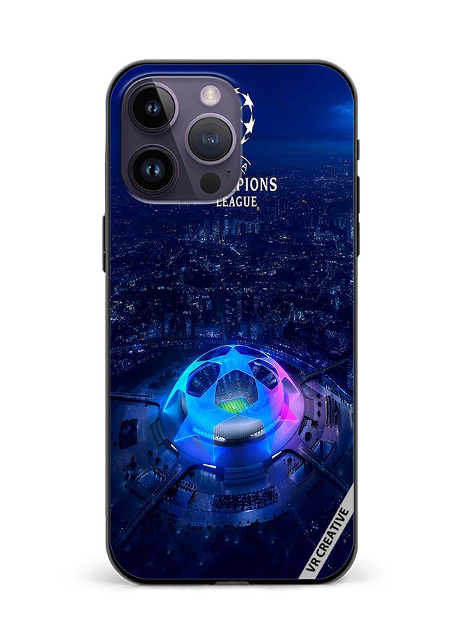 VR CREATIVE Protective Case Cover For Apple iPhone 16 Pro Max Uefa Champion League Design Multicolour