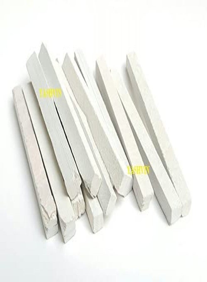 VEENA® White Natural Earthy Slate Bar Natural Limestone Slate Chalk Pencil - Pack of 100 PCS (Saleti Chalk) || @7.1 - Image 1