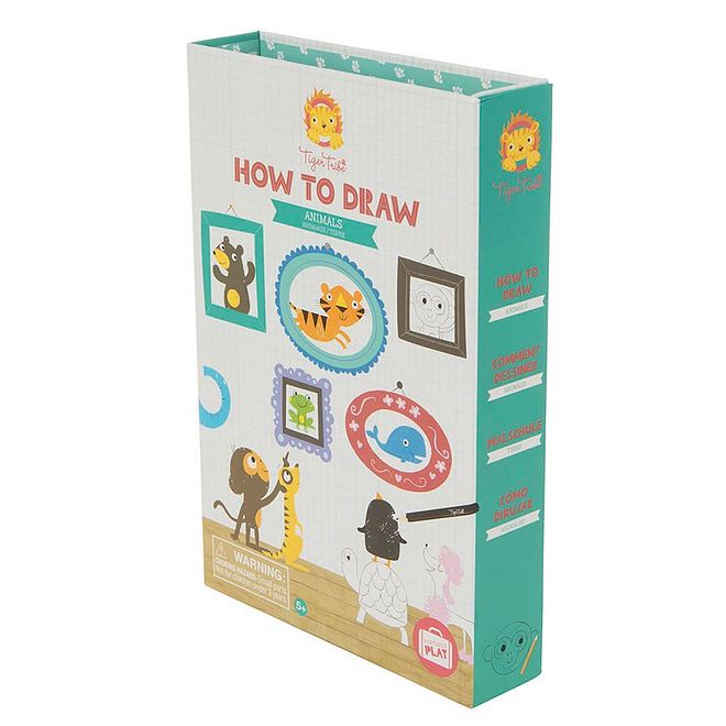 Tiger Tribe How to Draw Animals Kit - 36-page Sketch Pad & Colour Pens, Creative Activity Set for Ages 5 Years+ - Image 4