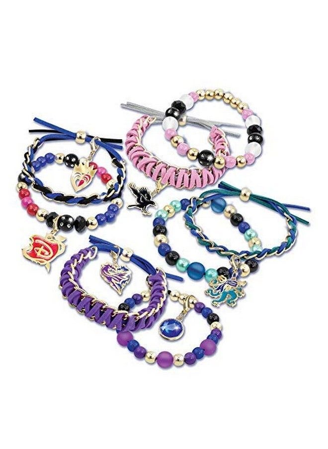 Make It Real - Disney Descendants 3 Fierce Fashion Jewelry Diy Bead And Charm Bracelet Making Kit Includes Jewelry Making Supplies Beads Charms & Descendants Book Arts And Craft Kit For Kids - Image 1