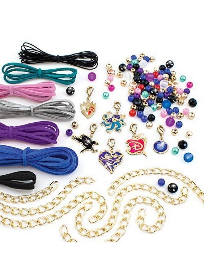 Make It Real - Disney Descendants 3 Fierce Fashion Jewelry Diy Bead And Charm Bracelet Making Kit Includes Jewelry Making Supplies Beads Charms & Descendants Book Arts And Craft Kit For Kids - Image 1