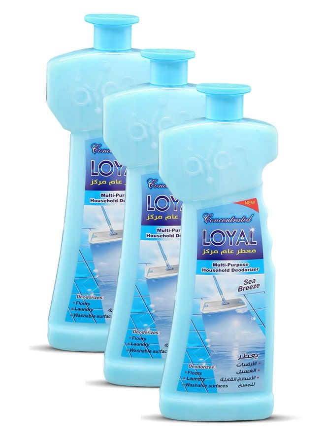 loyal Multi-Purpose Household Deodorizer Concentrated Gel, Sea Breeze, 3x700ml - Image 2