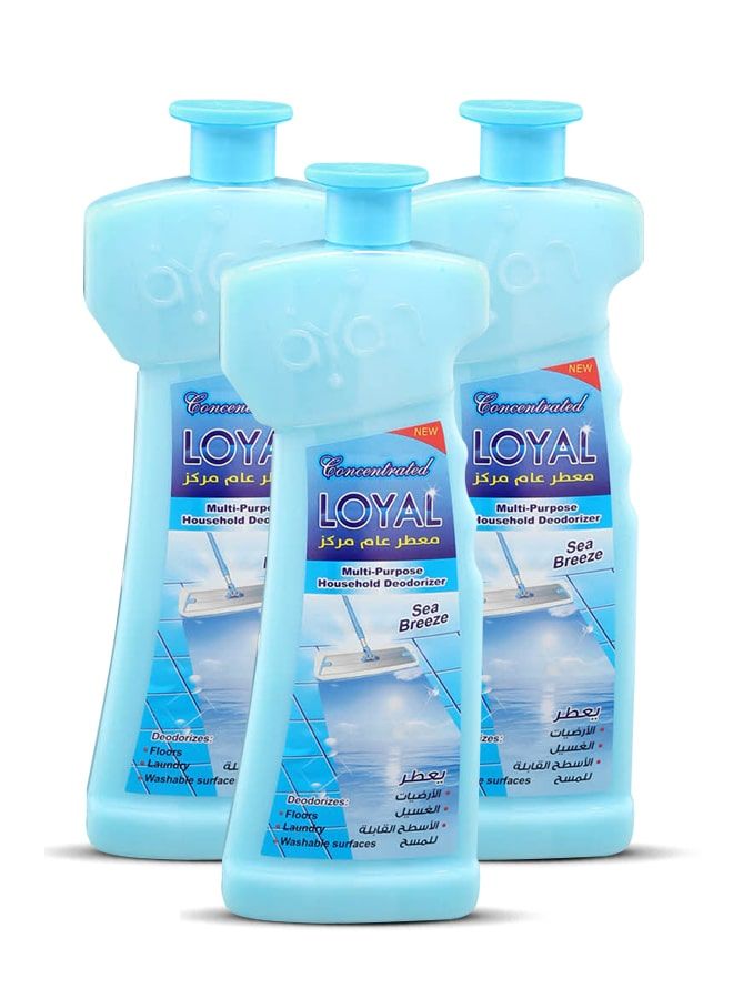 loyal Multi-Purpose Household Deodorizer Concentrated Gel, Sea Breeze, 3x700ml - Image 1