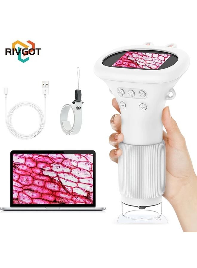 Orange USB Microscope 1000x Magnification Portable Science Toy For Kids - Image 2