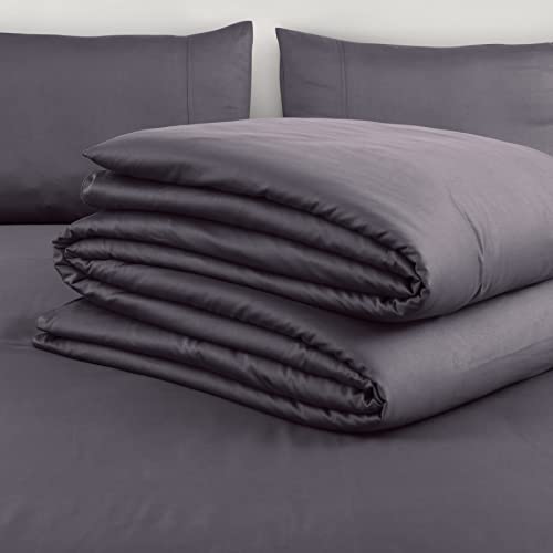 Spread Spain Madison Avenue Cotton Quilt Cover | 400 Thread Count Light Silky Sateen Sheets Single Size Quilt Cover with Zipper Closure | Soft Razai Cover - 60 x 90 inch - Fudge - Image 4