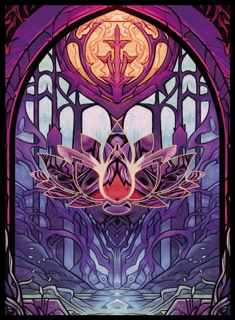 UAONO MTG Card Sleeves 100ct - Lotus - Art Card Sleeves Deck Protector, Clear Front & Matte Textured Back, Sleeves for Magic The Gathering - Image 1