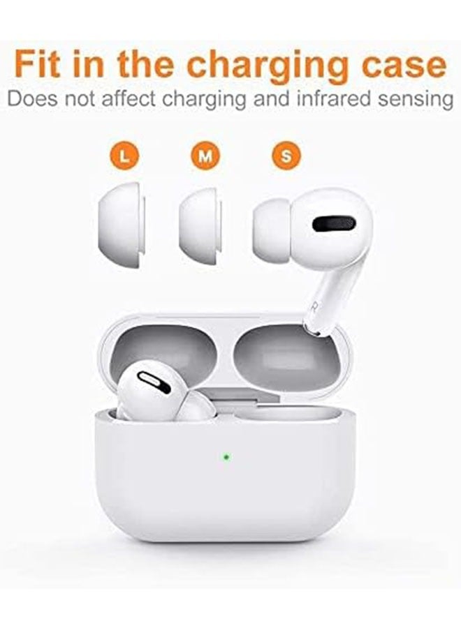 6 Pairs White Silicon Replacement Ear Tips Ear Buds Tips, Soft and High Elasticity, with Clear Portable Storage Box  - Image 4