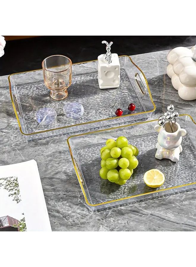 Wave Pattern Tray Set of 1pc Elegant Tea Snack and Fruit Serving Plate - Image 5