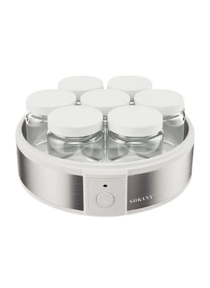 sokany Yogurt Maker With Stainless Steel Body /7 cups/ Light Indicator(SK-08017)  - Image 1