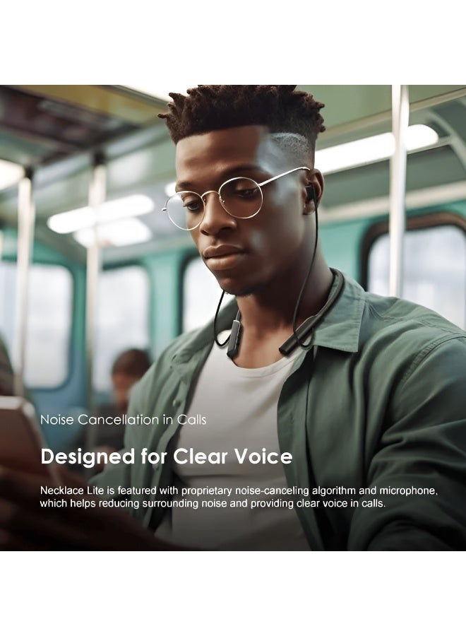 Necklace lite OEB-311 Bluetooth 5.3 Neckband Headset with ENC Technology and Up to 30 Hours of Battery Life - Black - Image 4