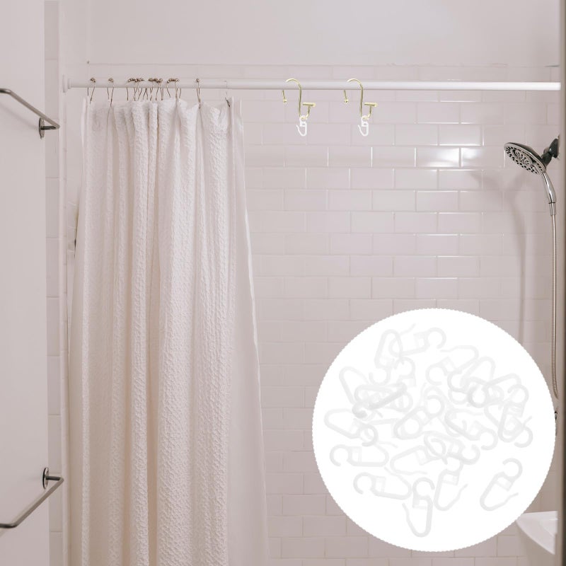 24Pcs Shower Curtain Hooks Non Slip Design Smooth Polished Surface Easy Install for Bathroom and RV - Image 4