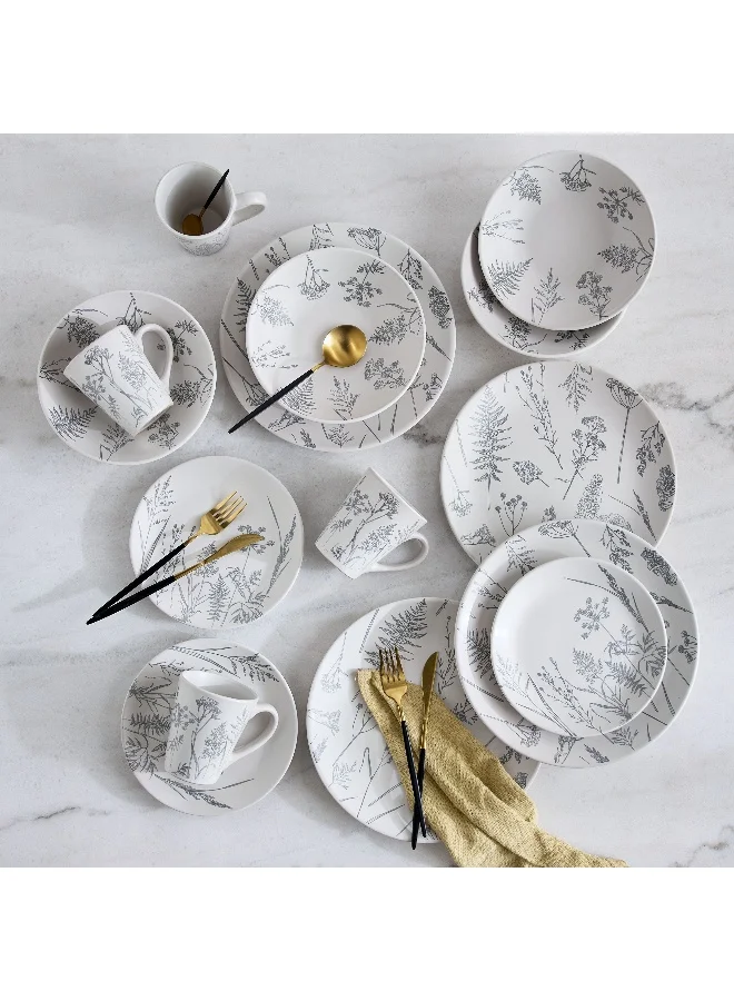 Home Box Eleganza 16-Piece Pad Print Dinner Set - Serves 4