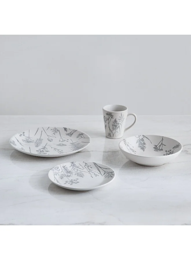 Home Box Eleganza 16-Piece Pad Print Dinner Set - Serves 4