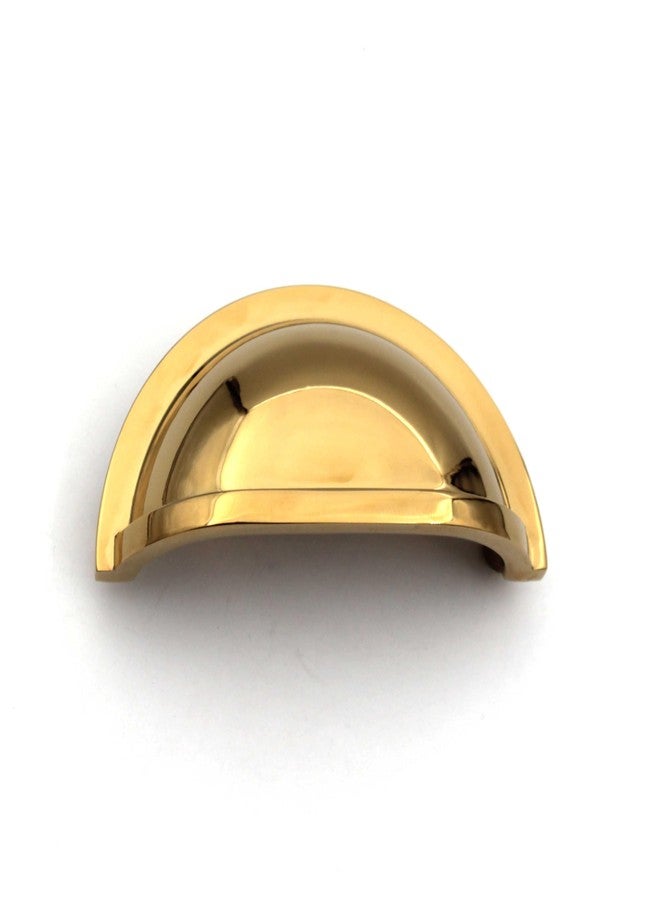 ABVIN Shinny Gold Classical Cup Pulls Cabinet Handles for Hardware Cabinets, Cupboards and Drawers - 1 Piece - Image 1
