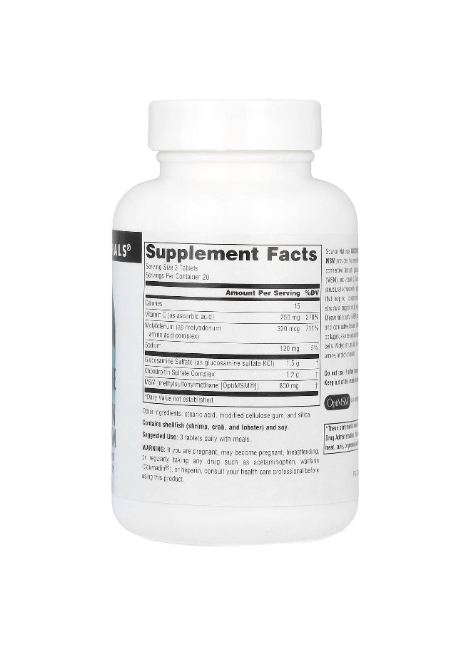 Source Naturals, Glucosamine Chondroitin Complex With MSM, 60 Tablets